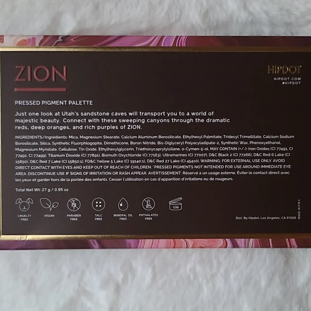 Hipdot Zion Eyeshadow Palette- NIB
